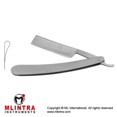 Razor Knife Blade Flat/Hollow Stainless Steel, Blade Size 80 mm